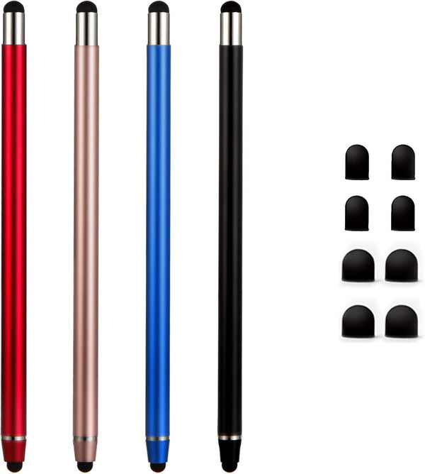 Waycco Stylus Pens for Touch Screens - High Sensitivity 2 in 1 Capacitive Stylus with 8 Tips for iPad iPhone Tablets -