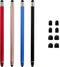 Waycco Stylus Pens for Touch Screens - High Sensitivity 2 in 1 Capacitive Stylus with 8 Tips for iPad iPhone Tablets -