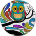 Colorful Owl Animal Nocturnal Bird Lover Gift, PopSockets Swappable PopGrip