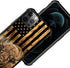 TnXee iPhone 12 Case - Wood Grain American Flag Cow/Bison Design, Shockproof & Anti-Scratch for Men & Women.