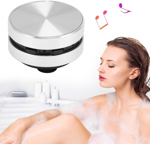 Yunseity Bluetooth Bone Conduction Speaker, Portable Stereo Bass Sound Speaker with Built-in Mic and Suction Cup for