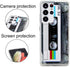 FAteam Case for Galaxy S21 Ultra 5G, Shockproof Scratchproof TPU Soft Bumper Retro Cassette Tape Case