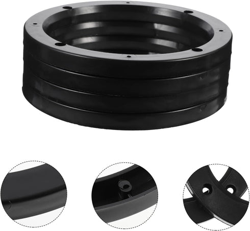 GLEAVI 2 Pairs Plastic Horn Gasket Speaker Spacers, Auto Speaker Adapter Ring Washers for Vehicles