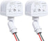 treewell 2 Pack 240-Degree Replacement Motion Sensor, Adjustable LUX(5-300) & Time & Detection