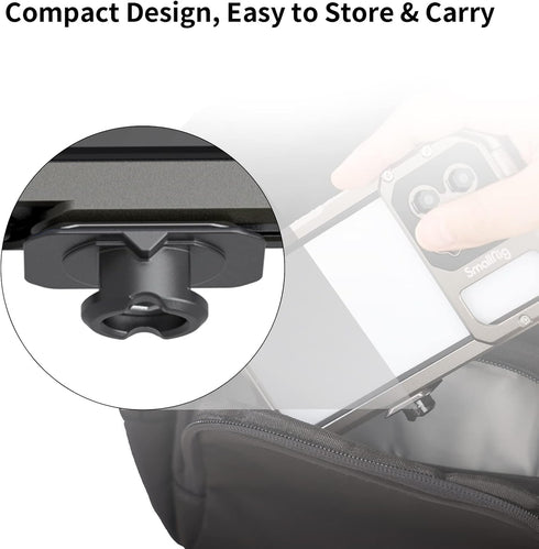 SmallRig Quick Release Plate with 1/4" Screw for Stabilizer, Action Camera, Monitor, LED Light