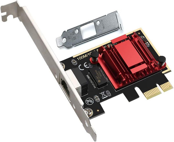 2.5GBase-T PCIe Network Adapter RTL8125B, PCI Express Gigabit Ethernet Card RJ45 LAN Controller Support PXE