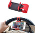 HAOBO Car Steering Wheel Phone Mount, Portable Electronic Device Holder, Compatible with iPhone and Samsung