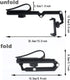 THUTEP 360 Sun Visor Phone Holder, Phone Holder for Car, Rotatable and Adjustable, Compatible with Most of Smartphones