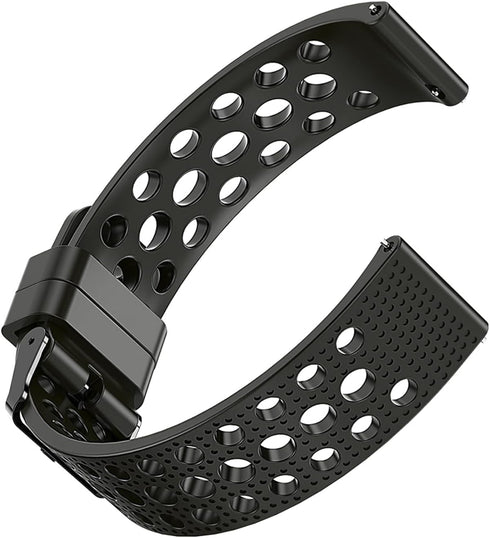 22mm Watch Band, Lamshaw Soft Silicone Magnetic Buckle Sport Replacement Straps for Women Men Compatible with KACLUT Smart Watch/EIGIIS K57 Pro 1.96 Military Smart Watches/ESFOE K57 1.96 Military Smart Watch/K57 Pro 1.96 Military Smart Watches