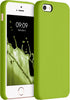 kwmobile Case for Apple iPhone SE (1.Gen 2016) / iPhone 5 / 5S, TPU Silicone Phone Cover - Green Peppercorn