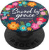 PopSockets Swappable PopGrip - Saved By Grace Pink Blue Christian Bible Verse for Women