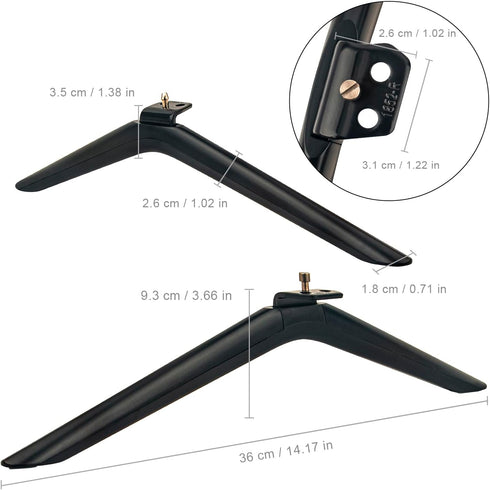 AIDITIYMI 1852-L 1852-R 75R6E3 75A53FUA HU75A6170FUWR 75 Inch 4K 2020 TV Base Stand, TV Stand Legs Replacement