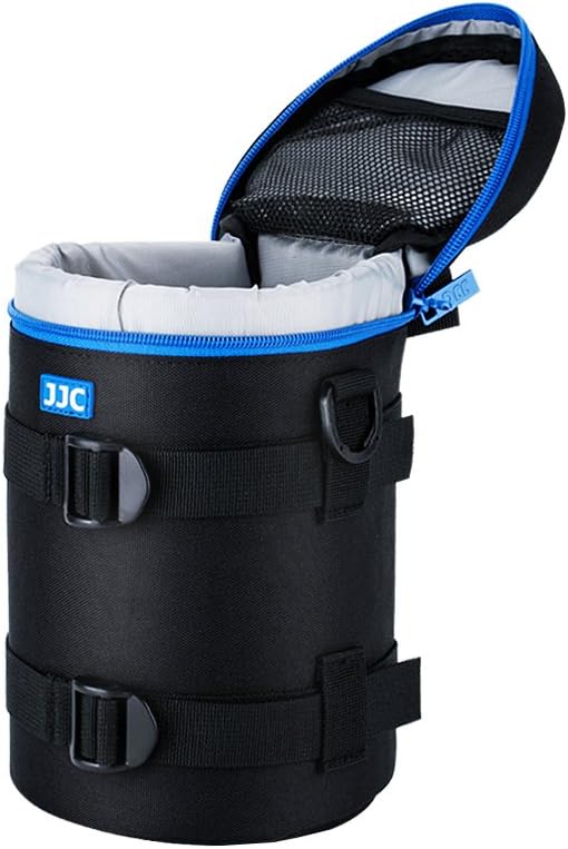 JJC Camera Lens Pouch Case for Canon EF 70-200mm, Nikon Nikkor AF-S 70-200mm & More, Zipper Polyester Bag