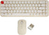Keyboard Mouse Combo, 2.4G 68 Retro Silent Keys Set, Energy Saving Low Consumption Mini Portable Office Keyboard Mouse