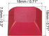 PATIKIL 1U Blank Keycaps, 5 Pack Universal PBT Keyboard Replacement Accessories for MX Mechanical Keyboard, Red by PATIKIL
