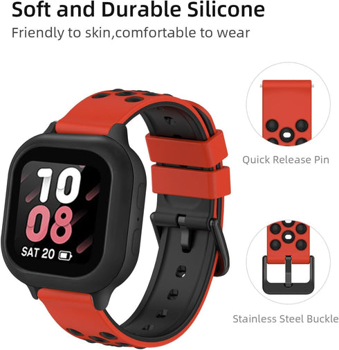 20mm Kids Watch Band, Replacement for Boy Girl, Sport Silicone Strap for Gabb/Gizmo/SyncUP/Cosmo Jr Track