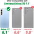 IKAZZ Galaxy S22 Case, Military Grade Shockproof Heavy Duty Protective Phone Case with Magnetic Kickstand - Black
