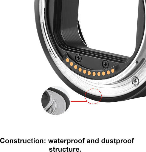 Meike MK-RF-AF1 Macro Extension Tube Adapter Ring Kit 13mm + 18mm for EOS-R Series Cameras RF Mount Cameras EOS-R EOS-RP