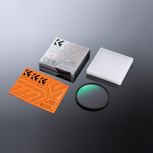 K&F Concept 52mm White Mist 1/4 Filter, 18 Multi-Layer Coatings Soft Diffusion Filter with Cleaning Cloths