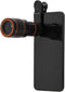 Telescopic Phone Objectif, Clip On Lens Zoom, 12X Telephoto Lens Kit for Mobile Phone and Tablet