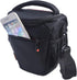 FOSOTO DSLR SLR Compact Camera Bag for Nikon D5100 D5300 D90, Canon T4 T5 600D 650D, with Waterproof Rain Cover