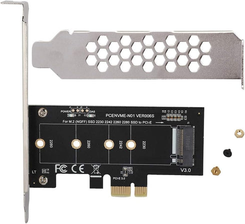 M.2 PCIe PCI E Adapter, M.2 to PCI E3.0 X1 Expansion Card for Desktop PCI Express Slot