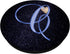 C Blue Moon Heart Space Galaxy Sky - Monogram Initial Letter