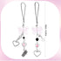 Mabor 2Pcs Y2K Pink Cell Phone Charms Cute Butterfly Heart Bow Shape Cellphone Case Charm Strap Aesthetic Accessories