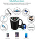 3 Socket Cigarette Lighter Splitter Power Adapter + 3 USB Car Charger 120W 12V/24V DC Outlet with Volt Meter for Cell