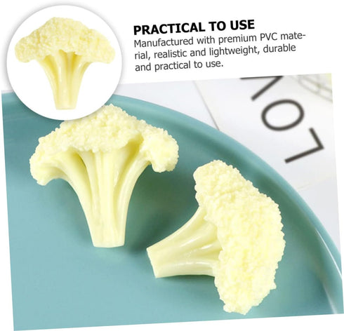 Unomor Realistic Fake Cauliflower Model for Display and Decor