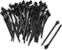 Umbrella Wing Nylon Push Mount Zip Ties, 50Pcs Heavy Duty Black Wire Zips Tie Mounts for Engine Bay