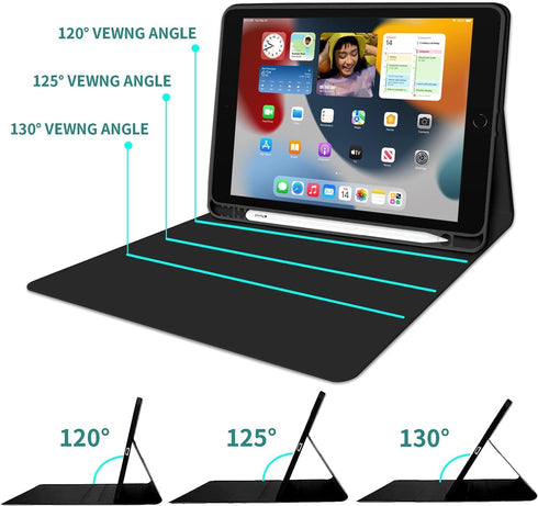 Kenke iPad 6/5th Generation Case with Keyboard, 9.7 Inch 2018/2017 iPad Air 2/1, Detachable Wireless Bluetooth