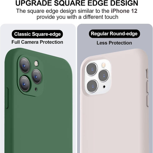 Vooii iPhone 11 Pro Max Case, Upgraded Liquid Silicone with Camera Protection and Soft Anti-Scratch Microfiber Lining,