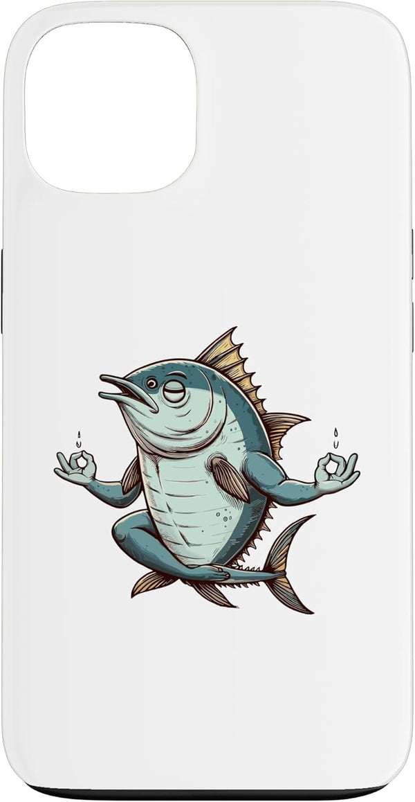 Tuna Practicing Mindfulness Meditation Zen Meditation Tuna Yoga Pose Relaxing Animal Case for iPhone 13