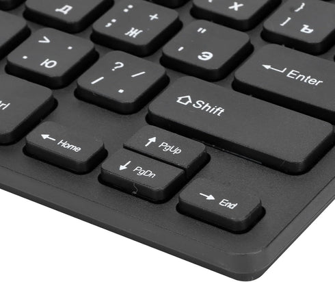 SUNGOOYUE Ergonomic Mini 78 Keys USB Wired Keyboard for PC Notebook Computer Laptop (Russian)