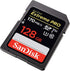 SanDisk Extreme Pro Memory Card, Compatible with Nikon D3400, D3300, D750, 128GB SD 4K with Combo Reader