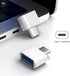 10 Pack USB to USB-C Adapter, USB Type-C Male to USB A Female for USB Micro-B Devices, Flash Drive, Mouse, Keyboard, Game Controller