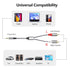 Liaoan Weiyu 3.5mm 2 3.5mm 2 MP3 to RCA Adapter Cable, to RCA Audio Cable, Suitable for TVs, Computers, Mobile Phones