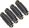 3.5mm (1/8 Inch) Stereo Jack Female to Female Adapter Connector, Gold Plated (4 Pack)