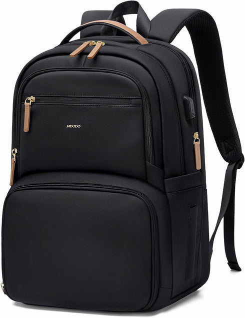 MDODO Lunch Backpack for Women Men,15.6Inch Insulated Lunch Box Backpack with USB