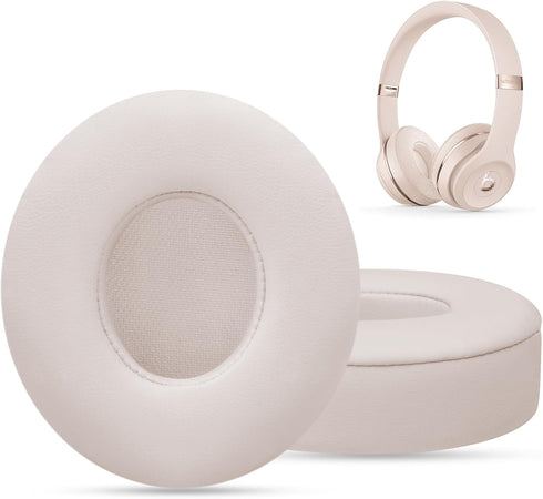 Replacement Ear Pads for Beats Solo 3, GVOEARS Earpad Cushions for Solo 2 3 Wired Wireless Headphones (Light Pink)