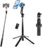 WOVTE Magnetic Selfie Stick Tripod, 52" Tripod for iPhone with Rechargeable Remote, Portable