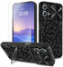 Shop Motorola G Stylus 5G 2023 Case: Black Leopard Print, 6.6" with Screen Protector, Slide Camera Cover & Ring Holder