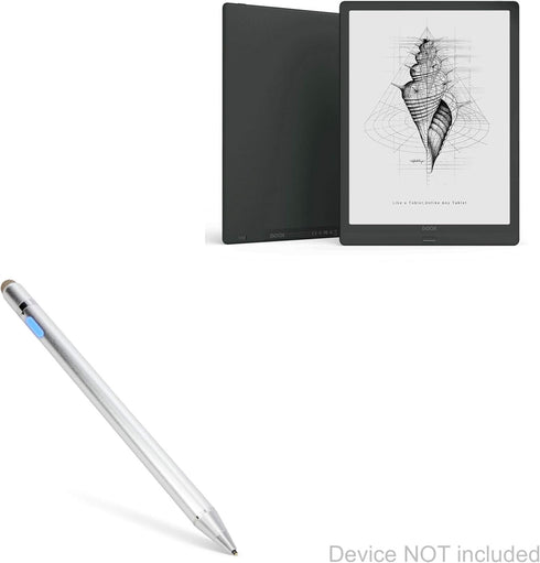 BoxWave Stylus Pen for Onyx Boox Max Lumi, AccuPoint Active Stylus, Electronic Stylus with Ultra Fine Tip - Metallic