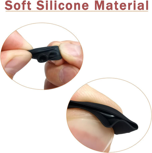 Silicone Ear Tips Replacement for True Wireless Earbuds, Fit 4.5mm-6mm Nozzle, 6 Pairs LMS Black