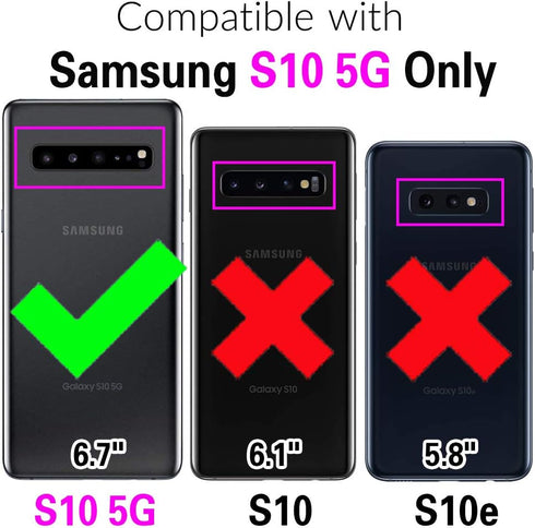 Asuwish Phone Case for Samsung Galaxy S10 5G Cover Hybrid Rugged Shockproof Hard Drop Proof Full Body Protective Heavy Duty Mobile Slim Cell Accessories Glaxay S105G Galaxies S 10 G5 Women Men Blue