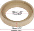 X AUTOHAUX Pair Car Beige Speaker Spacer Ring Adaptor Brackets for 3.5 Inch Speakers, 77mm ID
