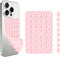 Giumel 1 Pack Light Pink Double Sided Silicone Suction Cup Phone Case Mount,