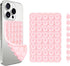 Giumel 1 Pack Light Pink Double Sided Silicone Suction Cup Phone Case Mount,