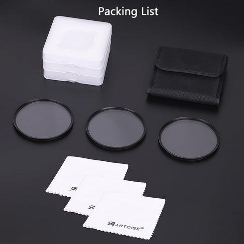 ARTCISE 4+6+8 Set (67mm) Star Filter Kit: Point Cross Screen Lens Filters with Pouch for DSLR/Mirrorless Cameras